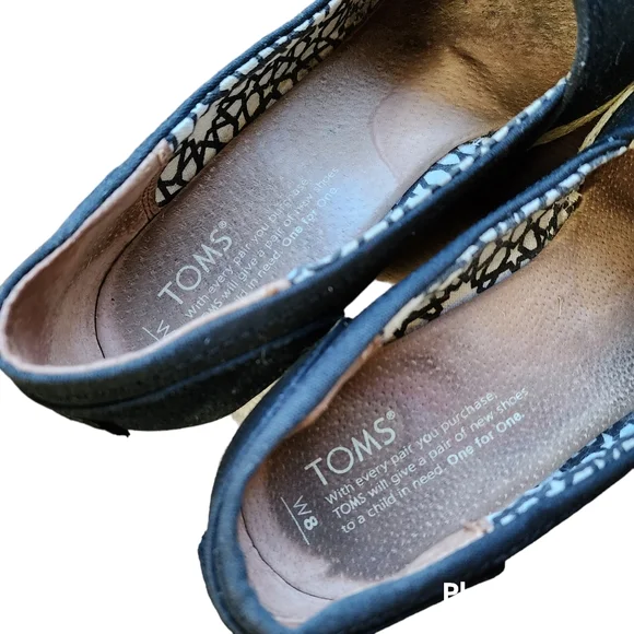 TOMS Women's Classic Espadrille Wedge Sandal, Size 8W - Picture 6 of 11